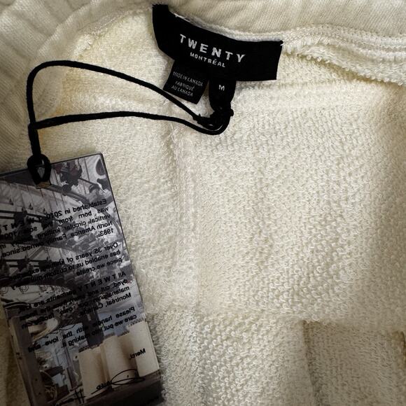 $195 Twenty Montreal Cotton Blend Knit Thermal Joggers Sweatpants Men's M New WT - Picture 6 of 9